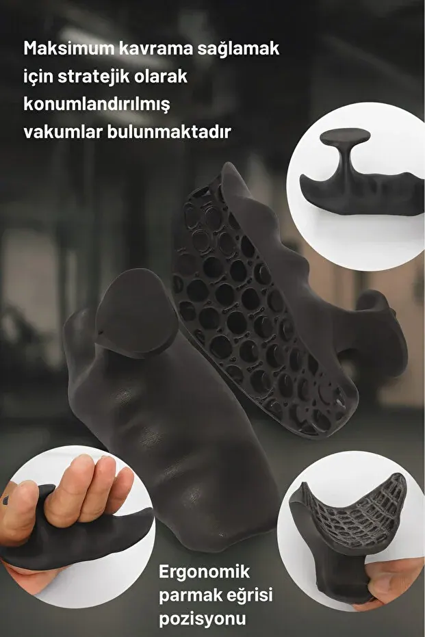 BEYZANA Ağırlık Body Fıtness Pedi Avuç İçi Ağırlık Pedi Bar Kavrama Aparatı Terletmez Kaymaz - görsel 4