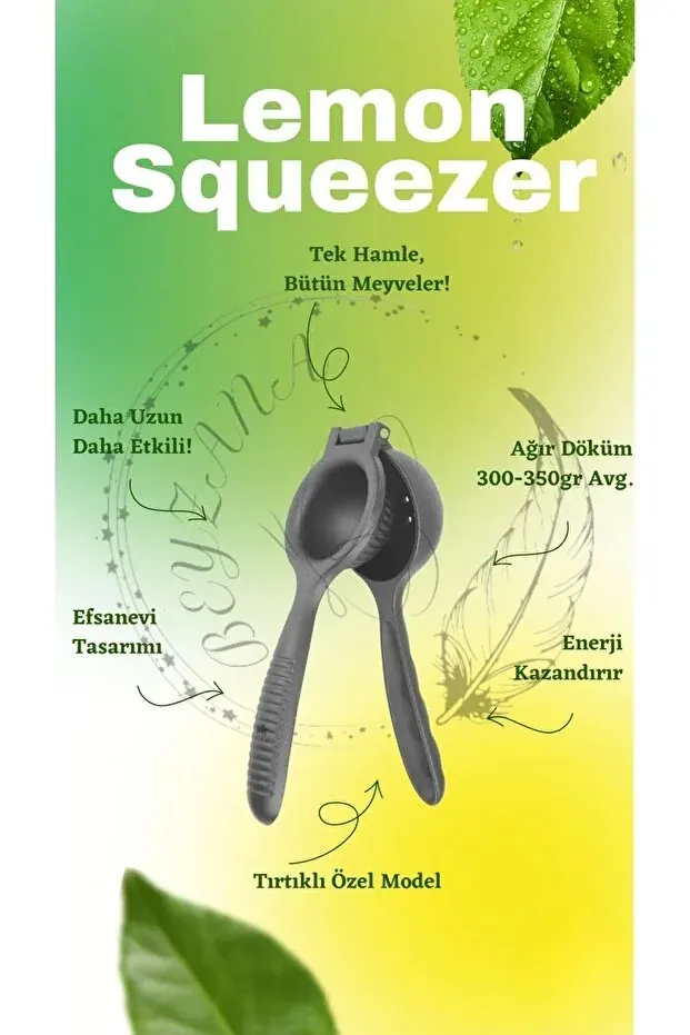 BEYZANA Gerçek Döküm Narenciye Limon Sıkacağı - görsel 3