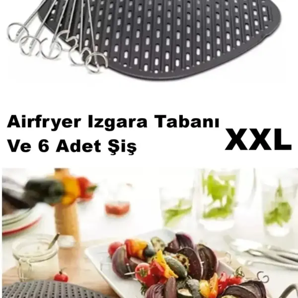 Airfryer Xxl Izgara Ustası Seti Airfryer Aksesuar Xxl Izgara Ve 6 Adet Şiş