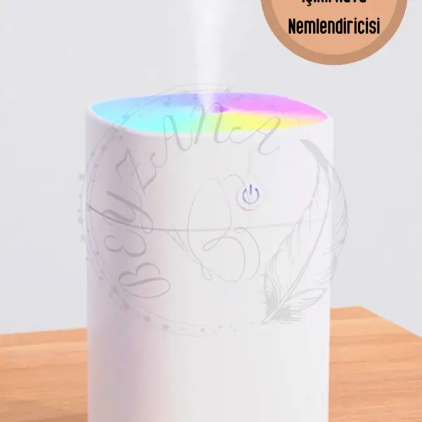 Kare 400 ml Uyumlu Ulrasonik Hava - Oda- Araç Nemlendirici Buhar Makinesi Aroma Difüzörü