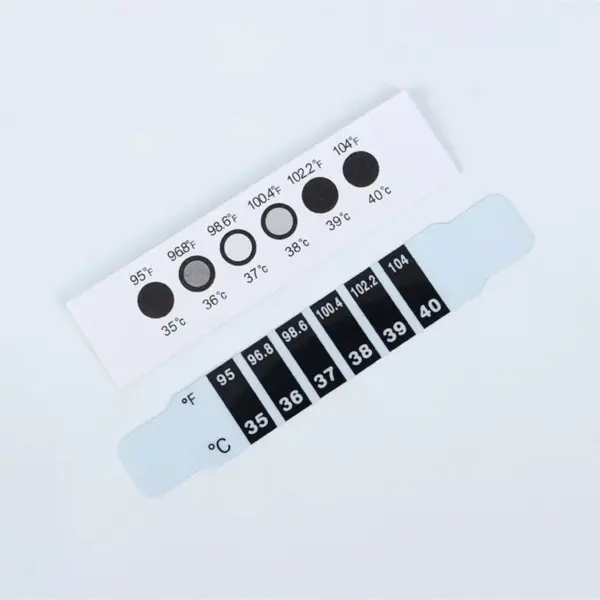 10 Adet Bebek Alın Şerit Termometre Sticker