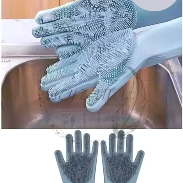 Magic Gloves Sihirli Bulaşık Eldiveni Mutfak Banyo Temizleme Fırçası Oto Ev Iş Pratik