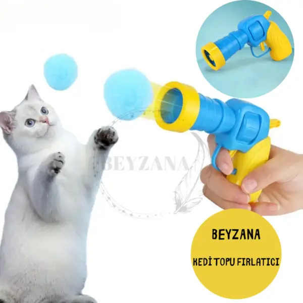 Oyuncak Kedi Topu Fırlatıcı