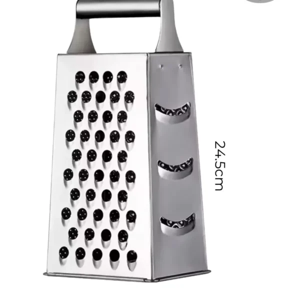 Taraflı Büyük Boy Paslanmaz Çelik Rende Metal Saplı Rende